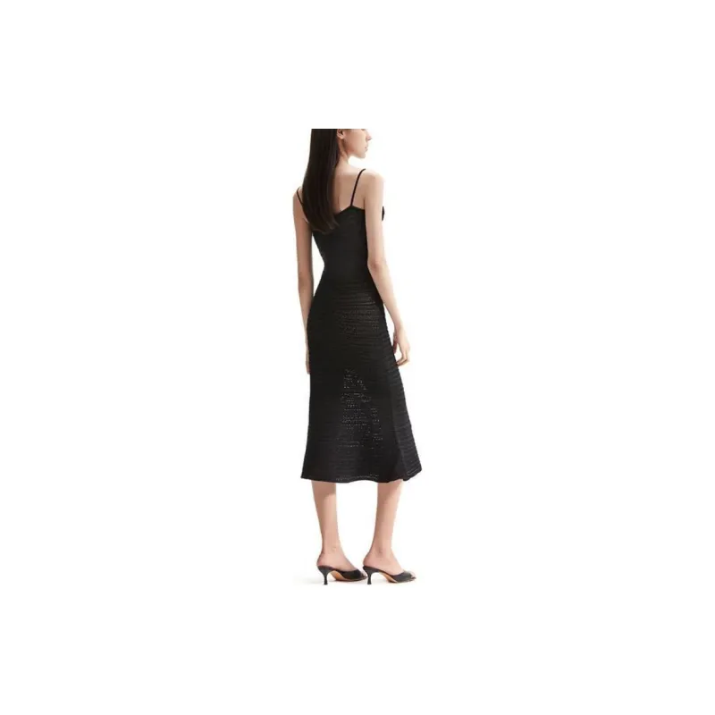 Self portrait Slip Dresses Women's Classic Black-2