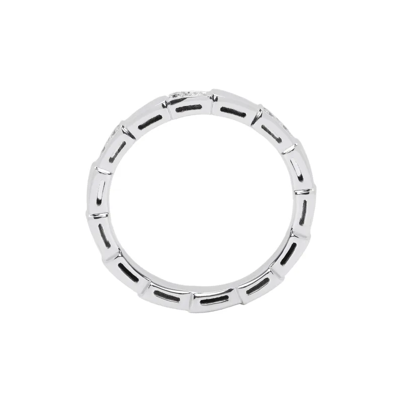 BVLGARI SERPENTI VIPER White Gold Rings Unisex Silver-2