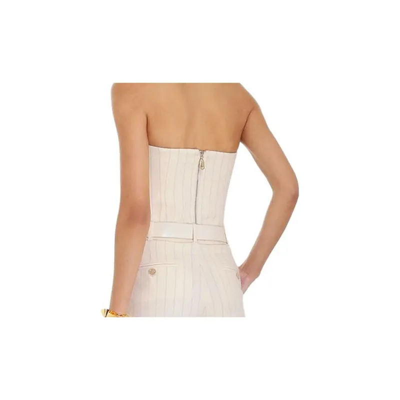 Zimmermann Strapless Tops Women's Cream-5