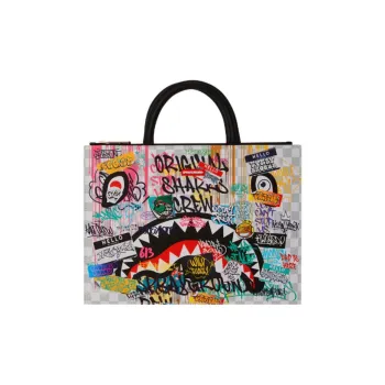 SPRAYGROUND Artificial Leather Handheld Laptop Bag Regular Unisex Multicolor