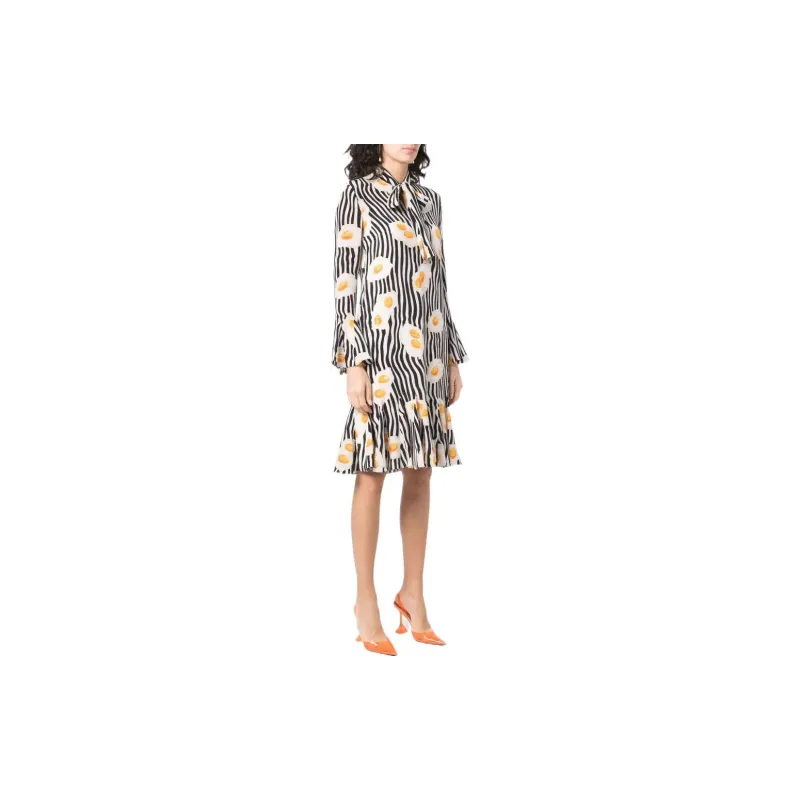 MOSCHINO Long-Sleeved Dresses Women's Black-2