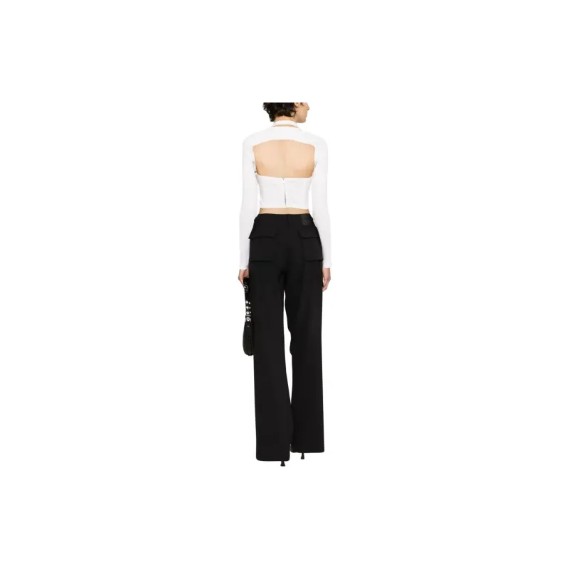 COPERNI Tailored Wide Leg Cargo Pants 'Black'-3