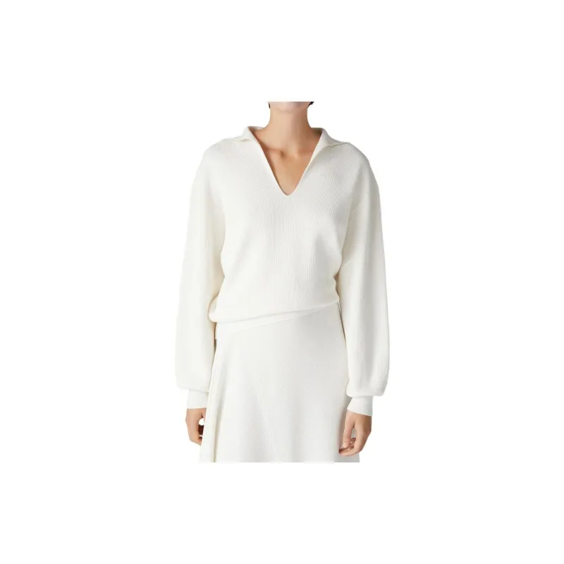 Loro Piana Tazawa Polo Shirt Knitwear Women's White-2