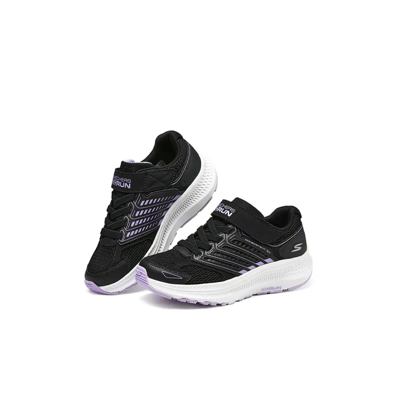 Skechers Girls Cushioning, Wear Resistant Low Top Kids Lifestyle Shoes Black Kids'-2
