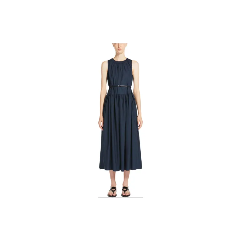 MaxMara Sleeveless Dress Women's Midnight Blue-2