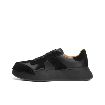 CROOKED CARD Skateboard Shoes Unisex Low Top Brown/Black