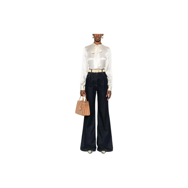 TOM FORD Fluid Charmeuse Lavalliere Shirt-1