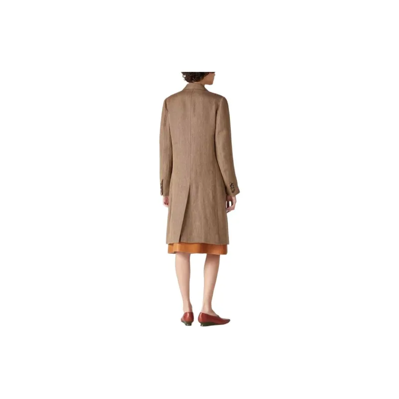 Loro Piana Herwin Coat Coats Women's Brown-3
