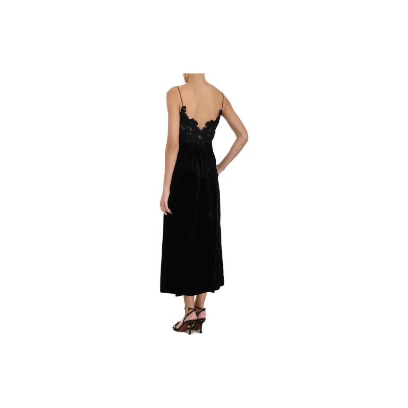 Zimmermann Floral embellished Velvet A line Dress-2