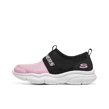 Skechers Girls Anti Slip Wear Resistant Low Top Kids' Running Shoes Pink Black Teenagers