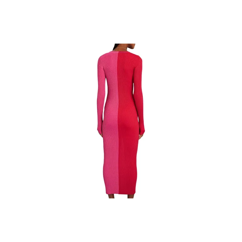 Staud Long-Sleeved Dresses Women's Multicolor-2