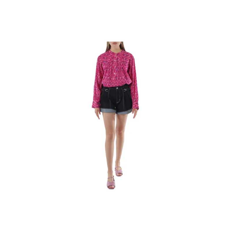 Chloe Denim Shorts Women's Dark Blue-2