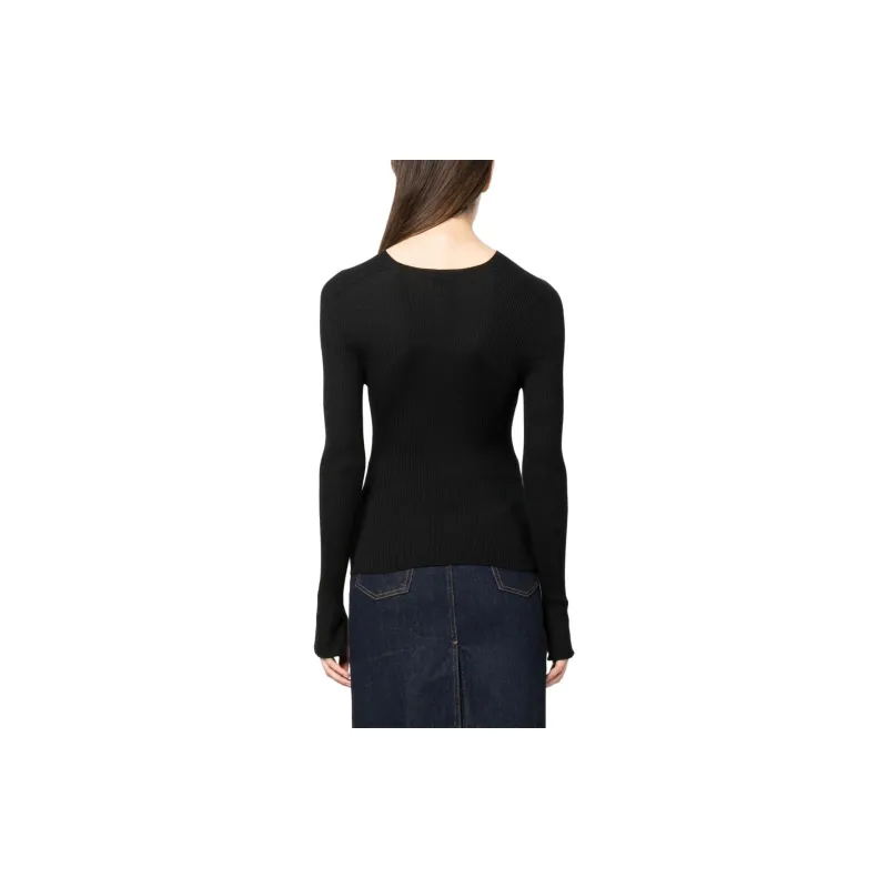 Lanvin Ribbed Crewneck Jumper-2