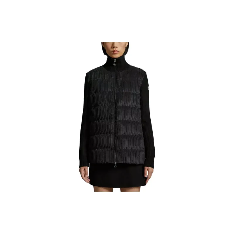 Moncler Padded Corduroy Series Down Jackets Women's Black-1