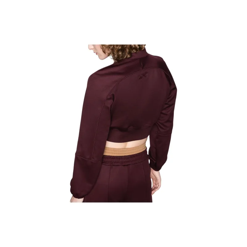 Reebok Logo-embroidered Cropped Track Jacket-2