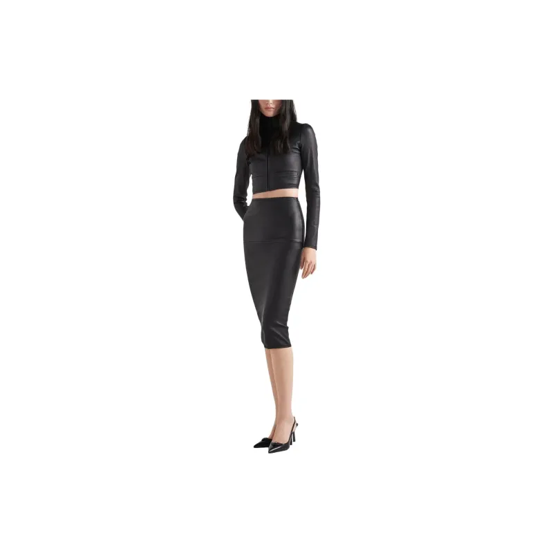 PRADA Nappa leather Pencil Skirt-1