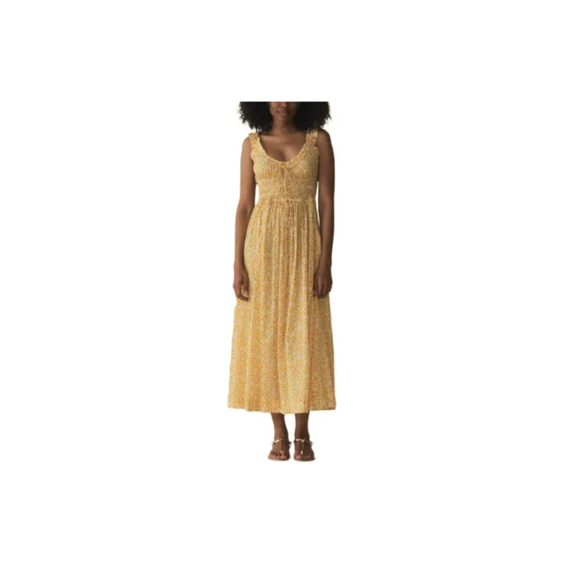 DOEN EMMARETTA DRESS Slip Dresses Women's Yellow-1