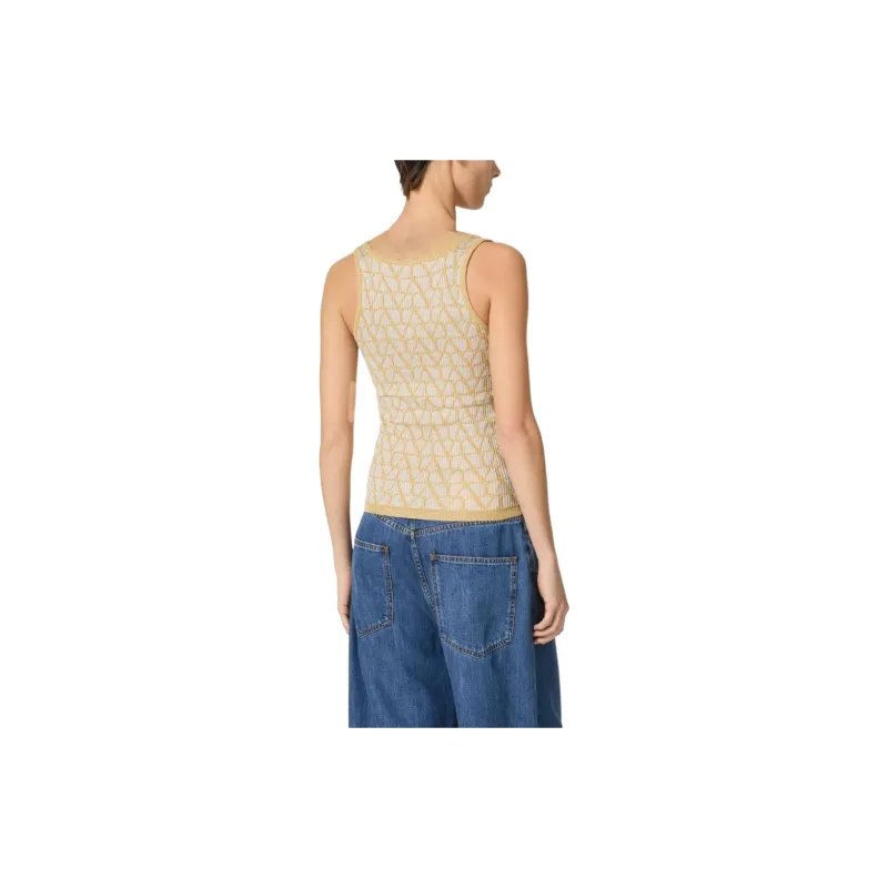 Valentino Tank Top Women's Beige-2