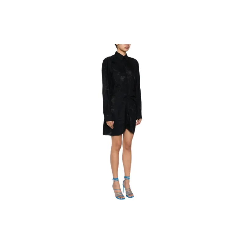 OFF WHITE Floral print Long sleeve Minidress-3