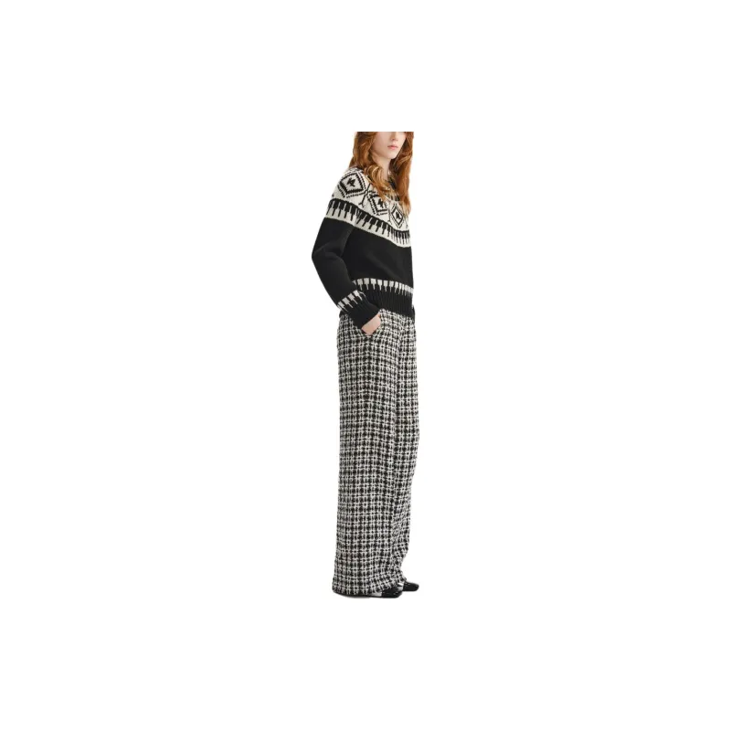 KARL LAGERFELD FW23 Knitwear Women's Black White-3