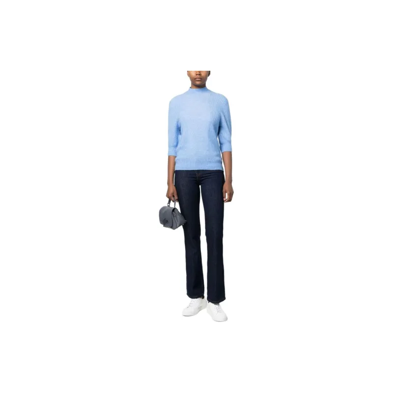 Tommy Hilfiger High neck Cropped sleeve Jumper-1