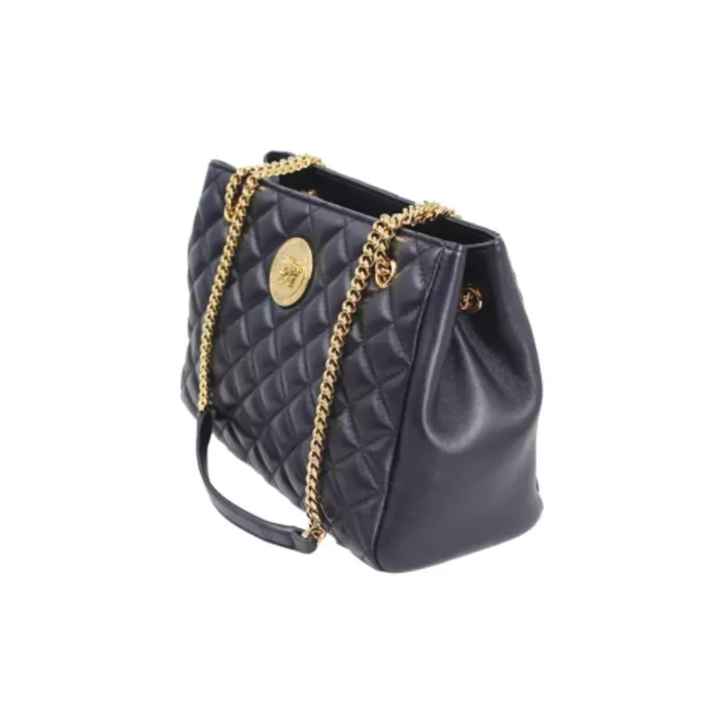 FANSIZHE Leather Shoulder Bag Women's Black-2