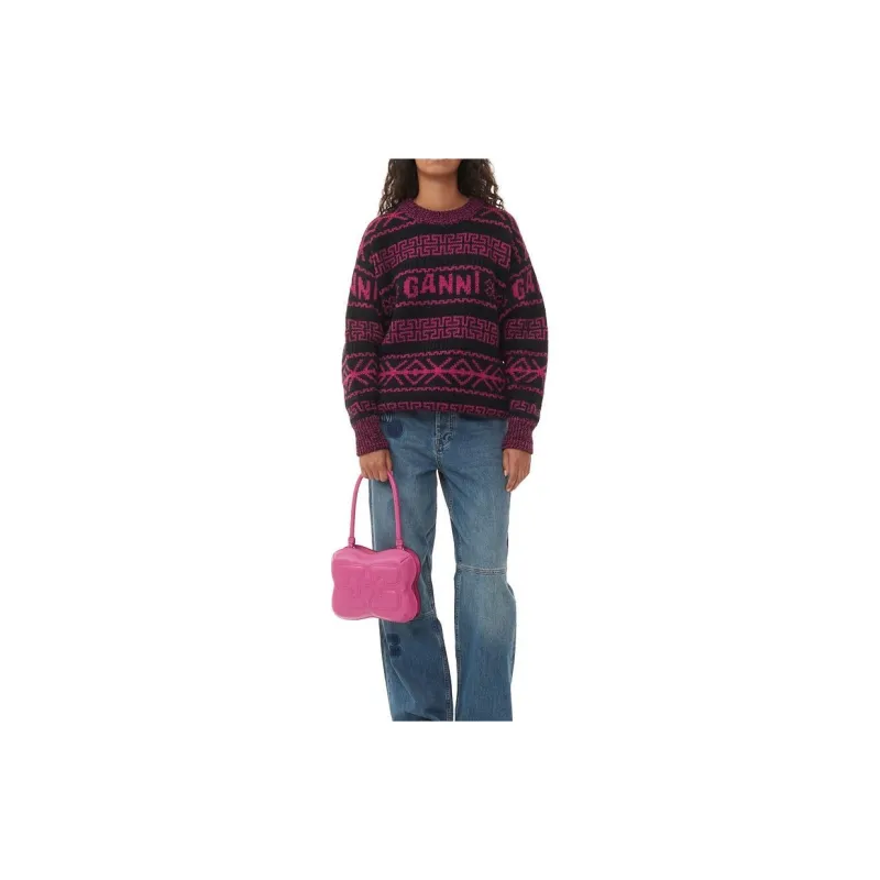 GANNI FW23 Sweater Knitwear Women's Fiji Floral-2
