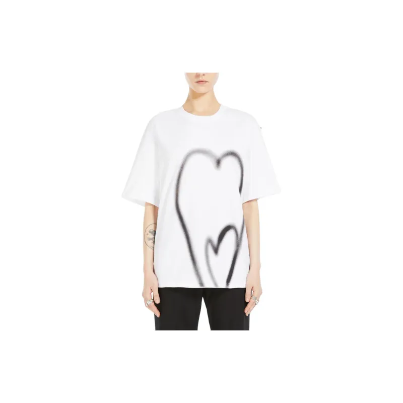 SportMax Heart Printed Crewneck T Shirt-2