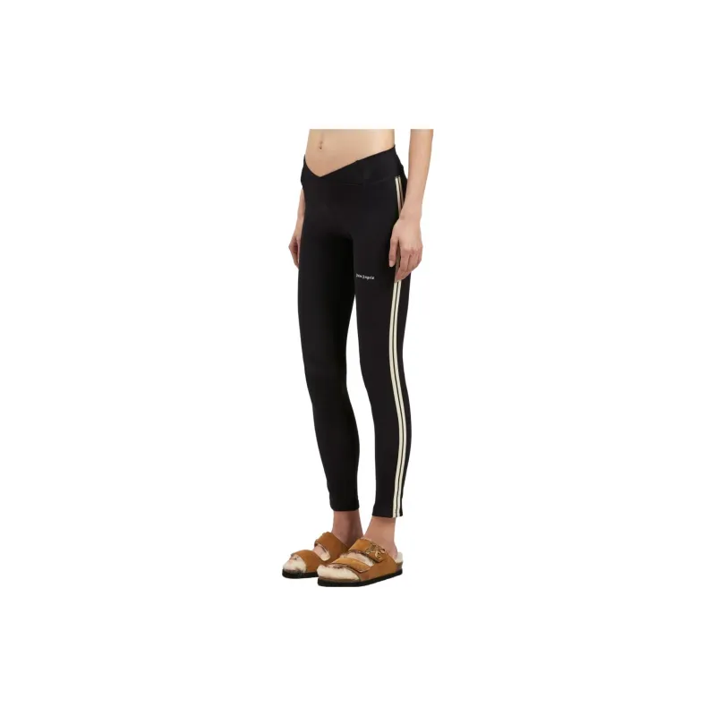 PALM ANGELS Classic Training Leggings Black/Off White-3