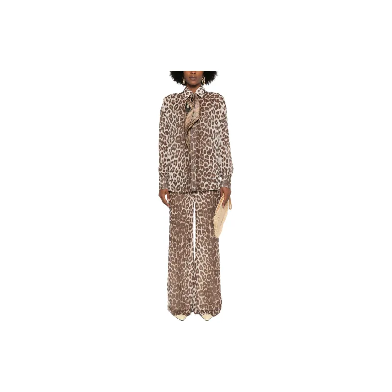 Zimmermann Illustration Leopard Printed Shirt-1