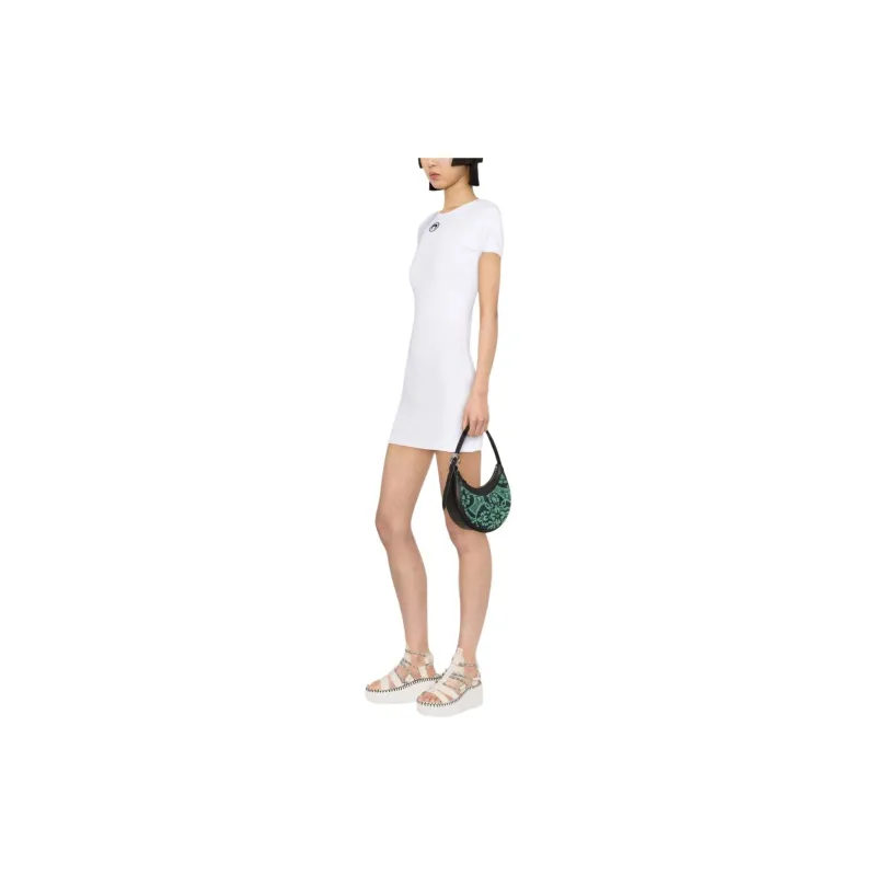 Marine Serre Rib T Shirt Dress-2
