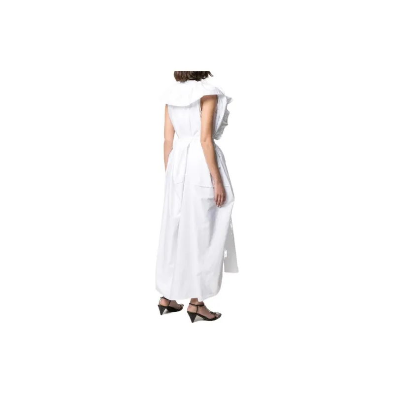 JIL SANDER Sleeveless Dresses Women's White-2