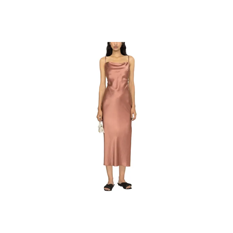 NANUSHKA Fiore Satin Slip Midi Dress-1