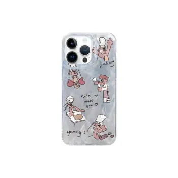 XIANGRIKE TPU Material Pastry Chef Phone Case Compatible With IPhone 15/14 Plus/13/12/11/15 Pro Max/XS/XR/XS Max/8 Plus