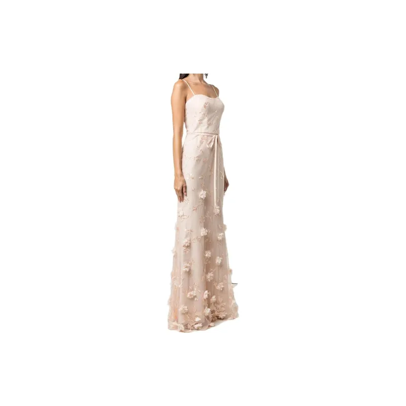 MARCHESA NOTTE Slip Dresses Women's Beige-3