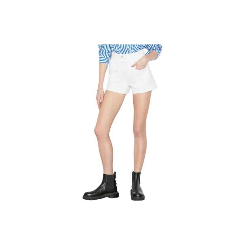 FRAME Denim Shorts Women's White-2