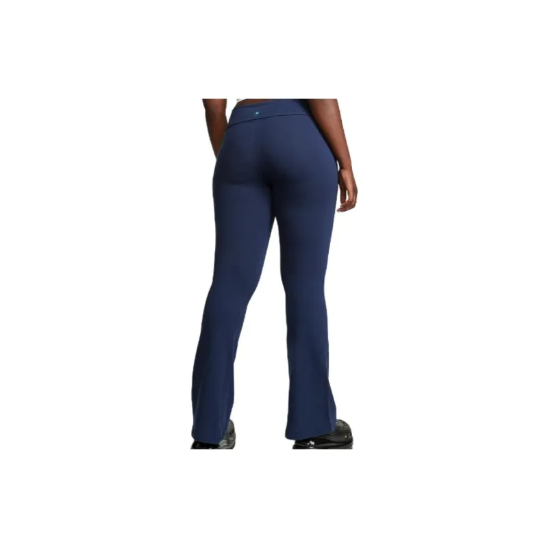Victoria's Secret PINK COTTON FOLDOVER FLARE LEGGINGS/Black Shine Casual Pants Women's Charcoal Black-2