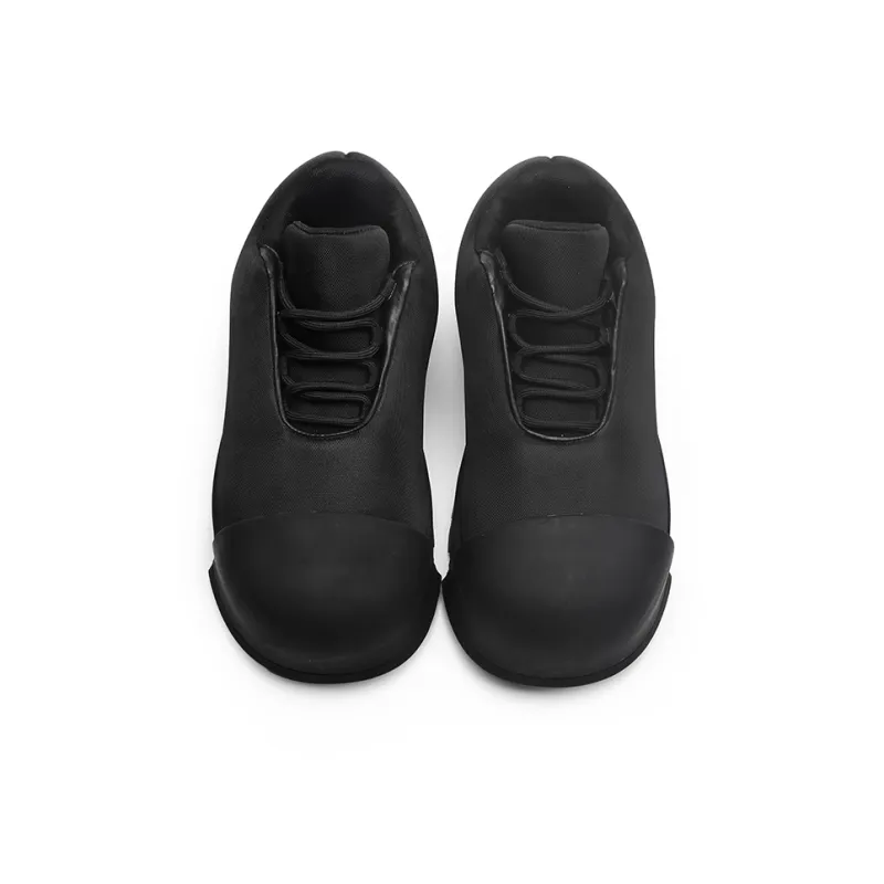 Angelmi Anti Slip Wear Resistant Low Top Casual Shoes Unisex Black-3