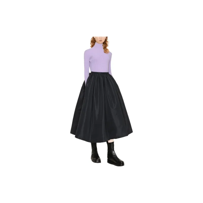 Alexander McQueen FW22 Half-Length Midi Dress Women's Black-1