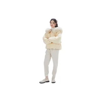 DEAR DEER PUFF Down Jacket Women's Light Yellow