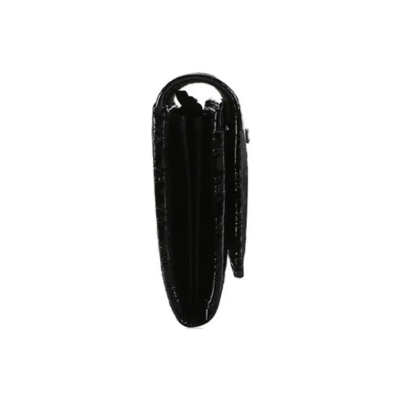 GUCCI Patent Leather Wallet Women's Black-2