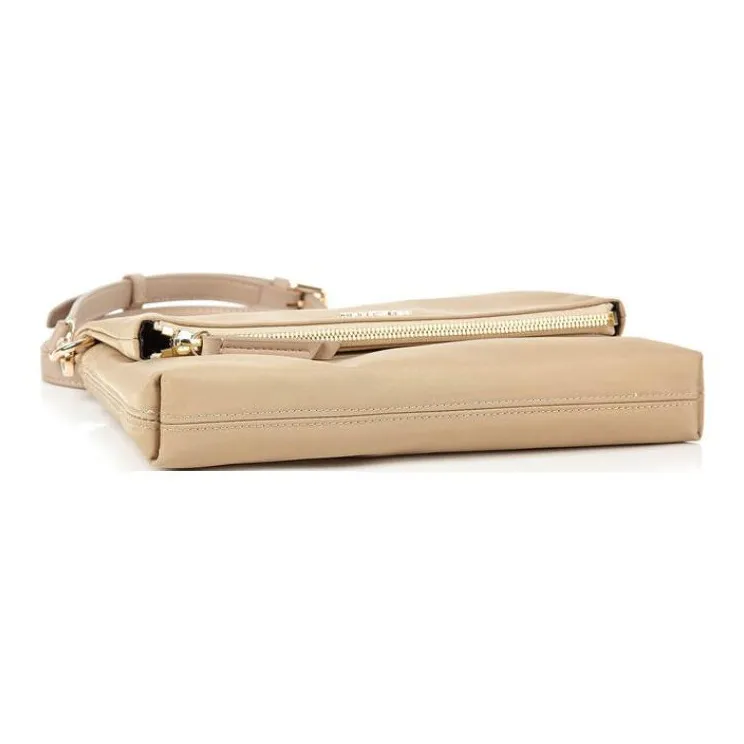 AMERICAN TOURISTER Nylon Shoulder Bag, Crossbody Bag Women's Beige-5