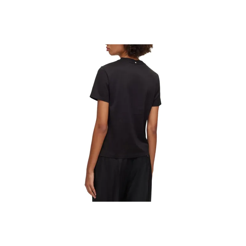 HUGO BOSS Logo Embellished Crewneck T Shirt-3