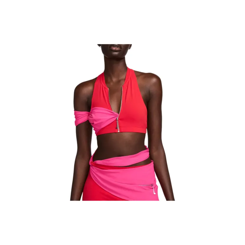 Nike X Nike Le Haut Drape Top Dark Pink-4