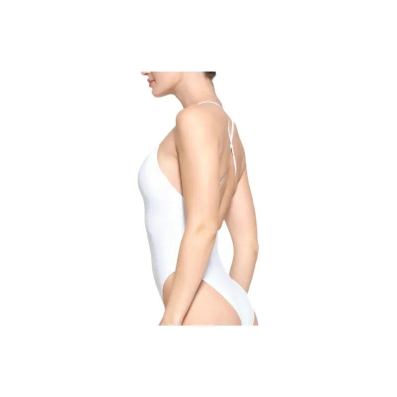 SKIMS SIGNATURE SWIM CAMI ONE PIECE One-piece Swimsuit Women's SNOW/Snow-3