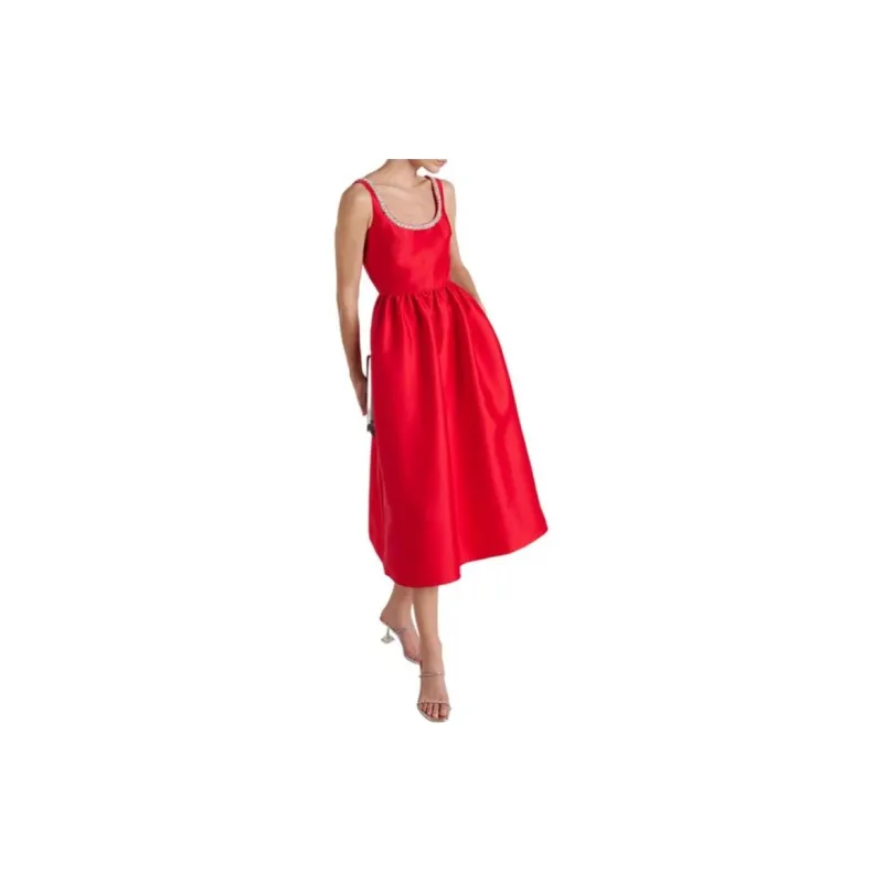 Self portrait Taffeta Diamante Midi Dress-2