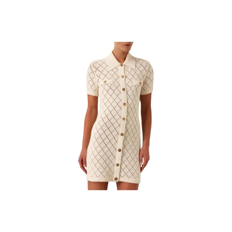 Zimmermann Buttoned Knitted Minidress-3