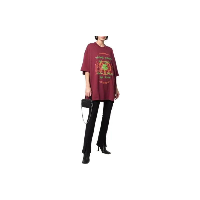 Vetements T Shirts Women's Red-1