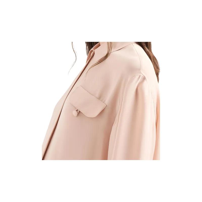 EMPORIO ARMANI Buttoned pocket Silk Shirt-4