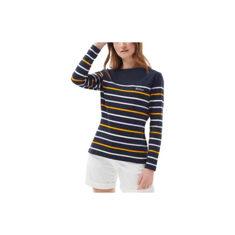 BARBOUR Barbour Hawkins Top T-Shirt Women's Marine Blue-2